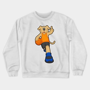 Dog as Basketball player with Basketball Crewneck Sweatshirt